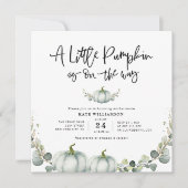 Eukalyptus-Kürbis Einladung (Vorderseite)