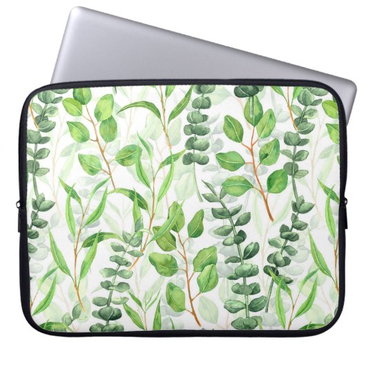 Eukalyptus Laptopschutzhülle (Vorderseite)
