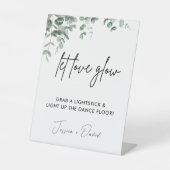 Eukalyptus Lasse Liebe Glow Wedding Glow Stick Sig Sockelschild (Vorderseite)