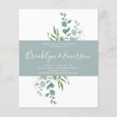 Eukalyptus Lässig Hochzeitsempfang (Vorderseite)