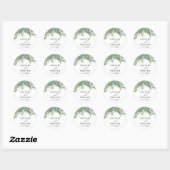Eukalyptus Laurel Wedding Envelope Sticker (Blatt)