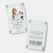 Eukalyptus & Lavender Custom mit Barcode Ausweis (Vorder- & Rückseite)