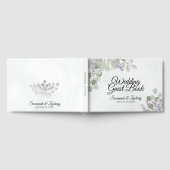 Eukalyptus & Lavender Elegant Boho Chic Wedding Gästebuch (Voll)