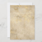 Eukalyptus Lavender Geometric Gold Wedding Einladung (Rückseite)