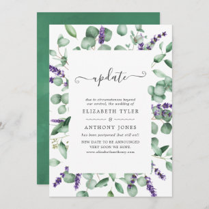 Eukalyptus Lavender Greenerity Wedding Update Einladung