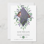 Eukalyptus Lavender Greenery Wedding Save The Date (Vorderseite)