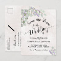 Eukalyptus & Lavender Pink Wedding Speichern Sie d