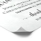 Eukalyptus & Lavender Rustic Wedding Welcome Sign Poster (Ecke)