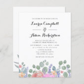 Eukalyptus & Lavender Watercolor Wedding (Vorne/Hinten)