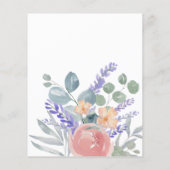 Eukalyptus & Lavender Watercolor Wedding (Rückseite)