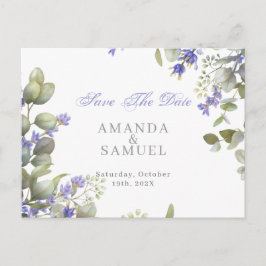 Eukalyptus & Lavender Wedding Ankündigungspostkarte