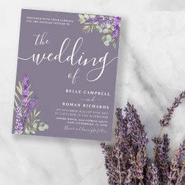 Eukalyptus & Lavender Wedding Einladung