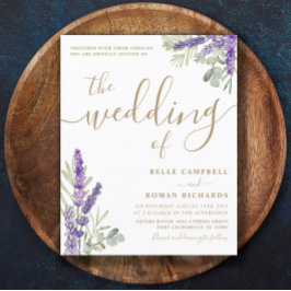 Eukalyptus & Lavender Wedding Einladung