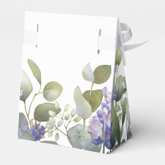 Eukalyptus & Lavender Wedding Geschenkschachtel (Rückseite)