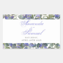 Eukalyptus & Lavender Wedding Rechteckiger Aufkleber
