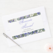 Eukalyptus & Lavender Wedding Rechteckiger Aufkleber (Umschlag)