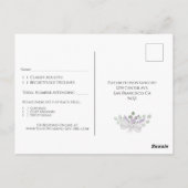 Eukalyptus & Lavender Wedding RSVP Postkarte (Rückseite)