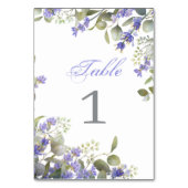 Eukalyptus & Lavender Wedding Tischnummer (Vorderseite)