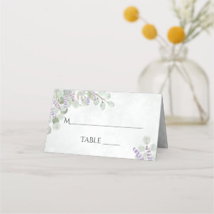 Eukalyptus & Lavender Write-In Wedding Platzkarte