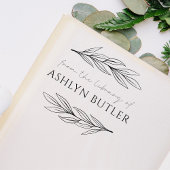 Eukalyptus Lead Personal Library Book Briefmarke Permastempel