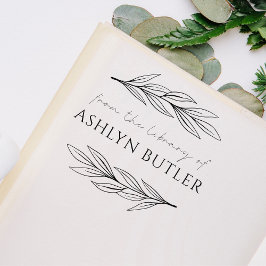 Eukalyptus Lead Personal Library Book Briefmarke Permastempel