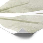 Eukalyptus-Leaf-Baby-Dusche für Geschlecht - Willk Poster (Ecke)