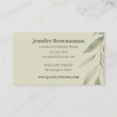 Eukalyptus Leaf Blume Essenzielle Öle Botanisch Visitenkarte (Rückseite)