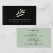 Eukalyptus-Leaf-Blume Visitenkarte (Vorne/Hinten)