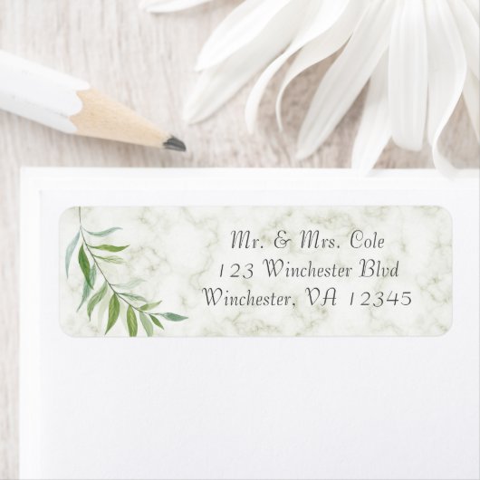 Eukalyptus Leaf Botanische Marmorhochzeit (Insitu)