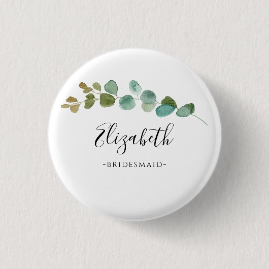 Eukalyptus Leaf Button (Vorderseite)