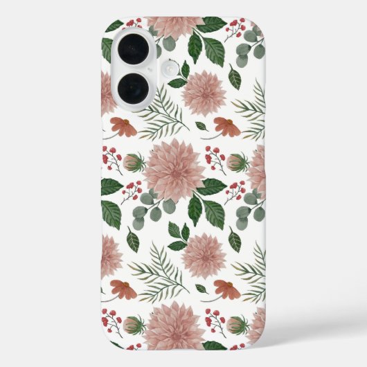 Eukalyptus Leaf Floral Case-Mate iPhone Hülle (Rückseite)