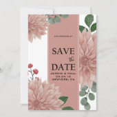 Eukalyptus Leaf Floral Save The Date (Vorderseite)