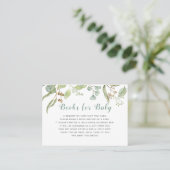 Eukalyptus Leaf Foliage Books für Baby Visitenkarte (Stehend Vorderseite)