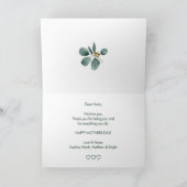 Eukalyptus Leaf Foliage Muttertag Karte (Innenseite)