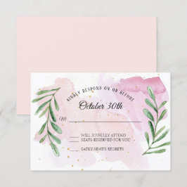 Eukalyptus Leaf Gold Rustikale UAWG Einladung