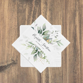 Eukalyptus Leaf Greenerenerity Wedding Napkins Serviette