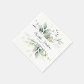 Eukalyptus Leaf Greenerenerity Wedding Napkins Serviette (Ecke)
