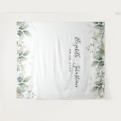 Eukalyptus Leaf Greenery Wedding Backdrops Wandteppich (Vorderseite (Horizontal))