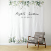 Eukalyptus Leaf Greenery Wedding Backdrops Wandteppich (Beispiel)