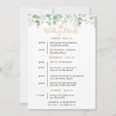 Eukalyptus-Leaf-Hochzeitkarte Einladung (Vorderseite)