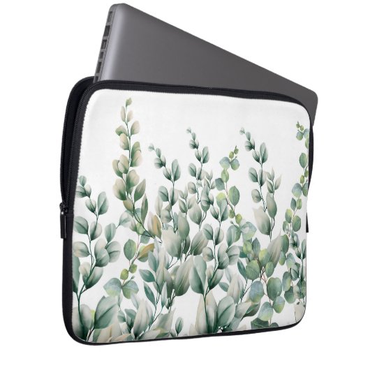 Eukalyptus-Leaf Laptopschutzhülle (Vorne Rechts)