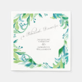 Eukalyptus Leaf Laurel Wreath Probe Dinner Serviette (Vorderseite)