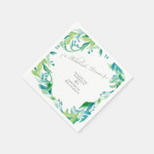 Eukalyptus Leaf Laurel Wreath Probe Dinner Serviette (Ecke)