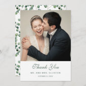 Eukalyptus-Leaf-Muster | Vielen Dank Dankeskarte (Vorne/Hinten)