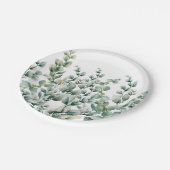 Eukalyptus-Leaf Pappteller (Schrägansicht)