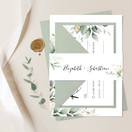 Eukalyptus Leaf Wedding Einladung Bly Band