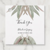 Eukalyptus Leaf Wedding-Geschenk Geschenkanhänger (Vorderseite)