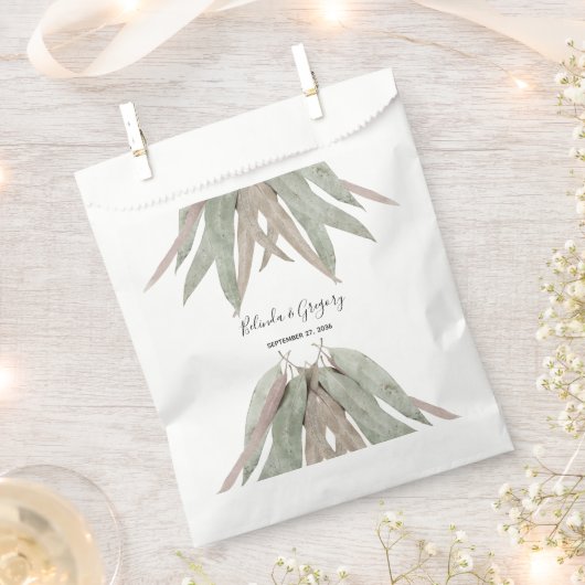 Eukalyptus Leaf Wedding Geschenktütchen (Ausgeschnitten)