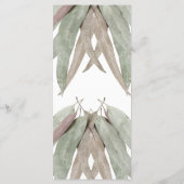 Eukalyptus Leaf Wedding Menükarte (Rückseite)