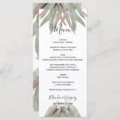 Eukalyptus Leaf Wedding Menükarte (Vorne/Hinten)